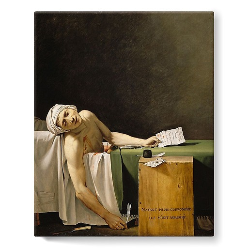 The Death of Marat (stretched canvas)