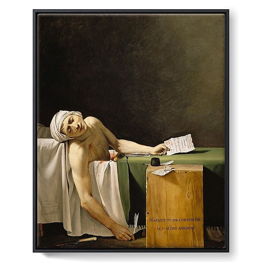 The Death of Marat (framed canvas)