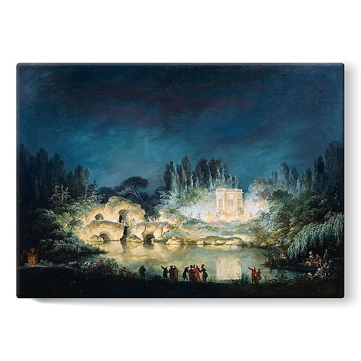 The Rock and Belvedere at the Petit Trianon (stretched canvas)