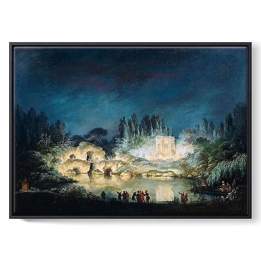 The Rock and Belvedere at the Petit Trianon (framed canvas)