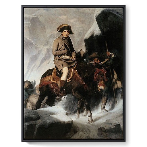 Napoleon Crossing the Alps (framed canvas)