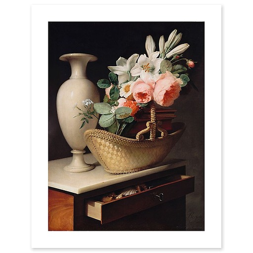 Still-Life with a Basket of Flowers (art prints)