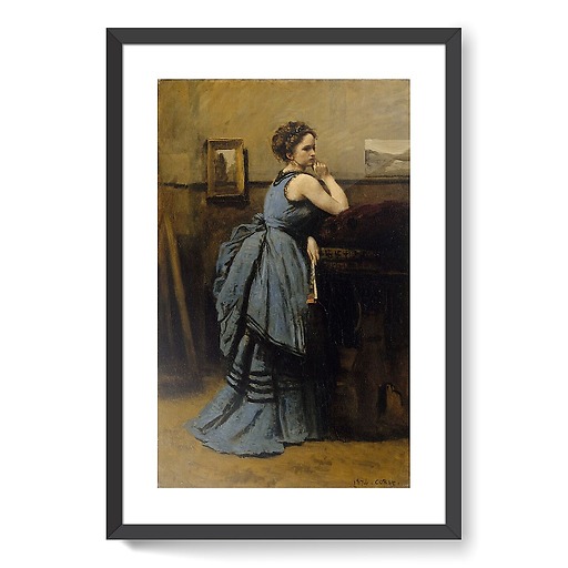 Lady in Blue (framed art prints)