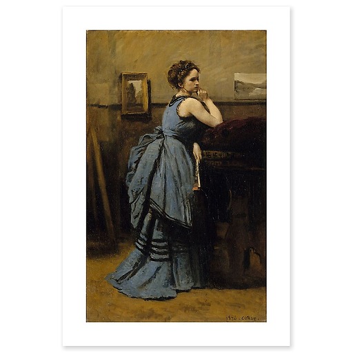 Lady in Blue (canvas without frame)