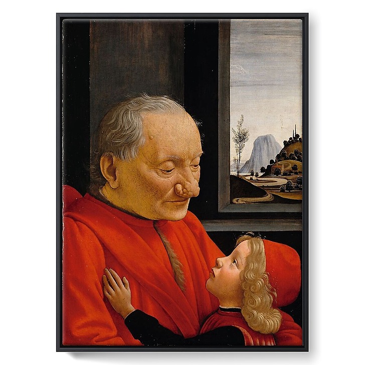 Portrait d'un vieillard et d'un jeune garçon (toiles encadrées)