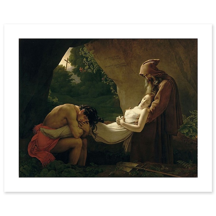Atala au tombeau dit aussi Funérailles d'Atala (affiches d'art)