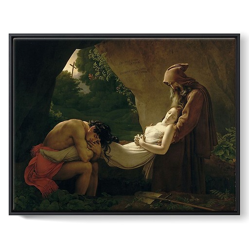 The entombment of Atala also called Atala's funeral (framed canvas)