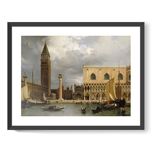 View of part of the ducal palace and the Piazzetta in Venice (framed art prints)