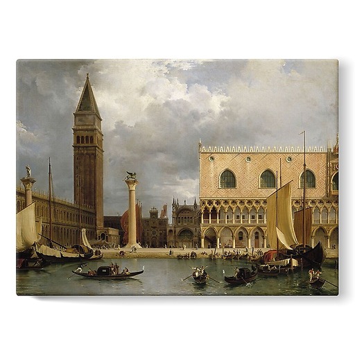 Vue d'une partie du palais ducal et de la Piazzetta à Venise (toiles sur châssis)