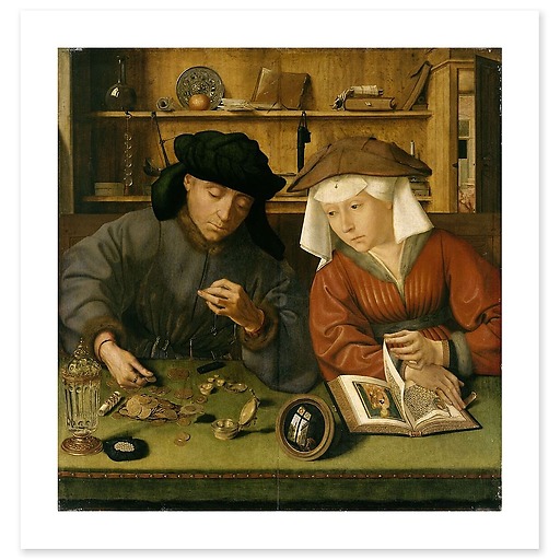 The Moneylender and His Wife (canvas without frame)