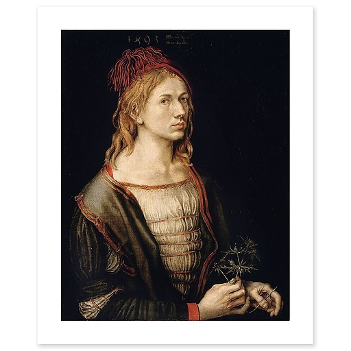 Portrait of the Artist Holding a Thistle (art prints)