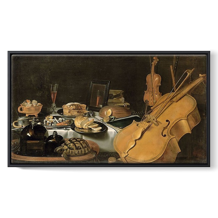 Still Life with Musical Instruments (framed canvas
