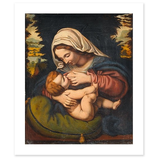 Madonna with the Green Cushion (art prints)