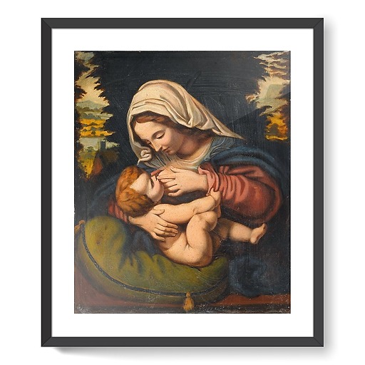 Madonna with the Green Cushion (framed art prints)