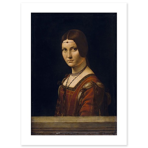 Portrait d'une dame de la cour de Milan, dit à tort "la belle ferronnière" (toiles sans cadre)