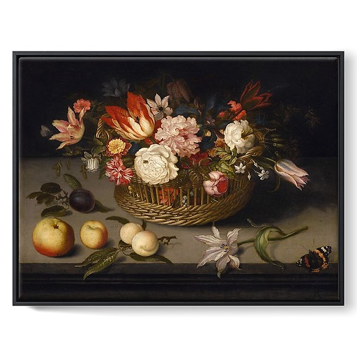 Flower basket (framed canvas)