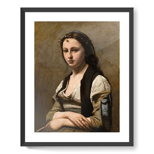 Woman with the Pearl (framed art prints)
