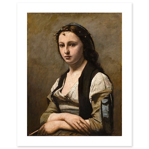 Woman with the Pearl (canvas without frame)