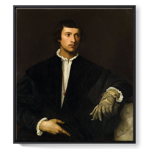 Man with a Glove (framed canvas)