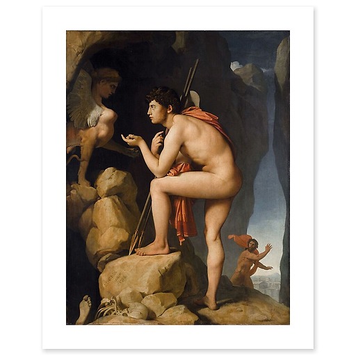 Oedipus Explaining the Enigma of the Sphinx (art prints)