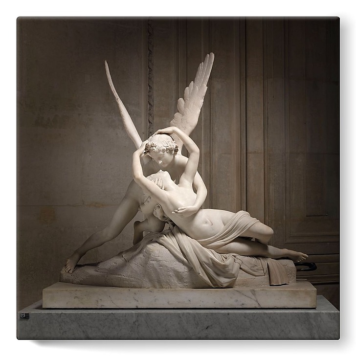 Psyché ranimée par le baiser de l'Amour (toiles sur châssis)