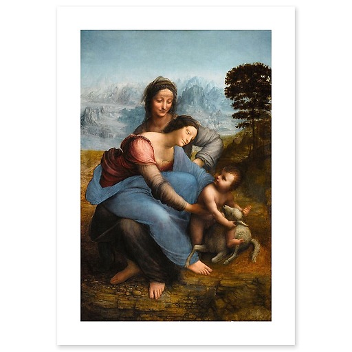 The Virgin and Child with Saint Anne (canvas without frame)