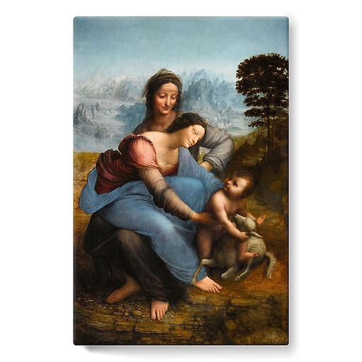 The Virgin and Child with Saint Anne (stretched canvas)