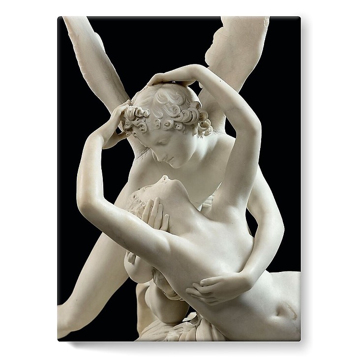 Psyché ranimée par le baiser de l'Amour (toiles sur châssis)