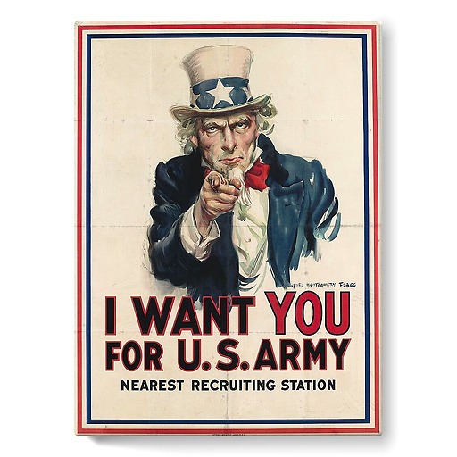 Je vous veux pour l'armée américaine (toiles sur châssis)