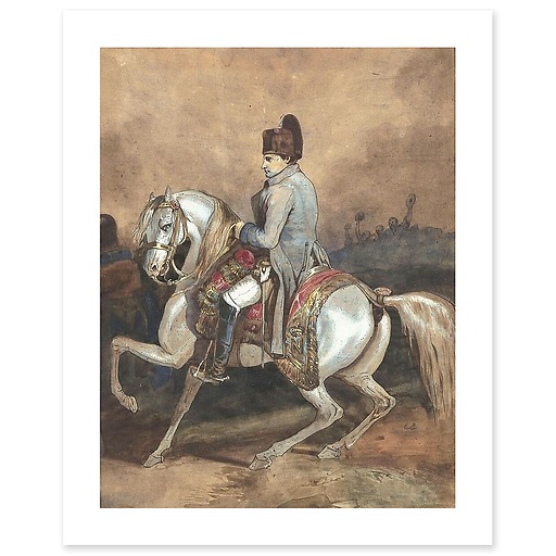 Equestrian portrait of Napoleon (canvas without frame)