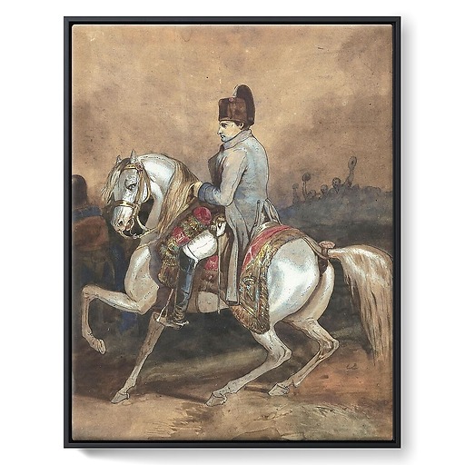 Equestrian portrait of Napoleon (framed canvas)