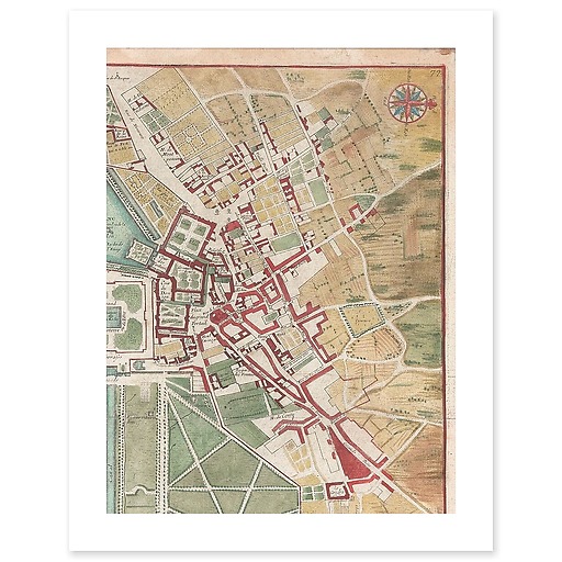 General plan of Fontainebleau (canvas without frame)