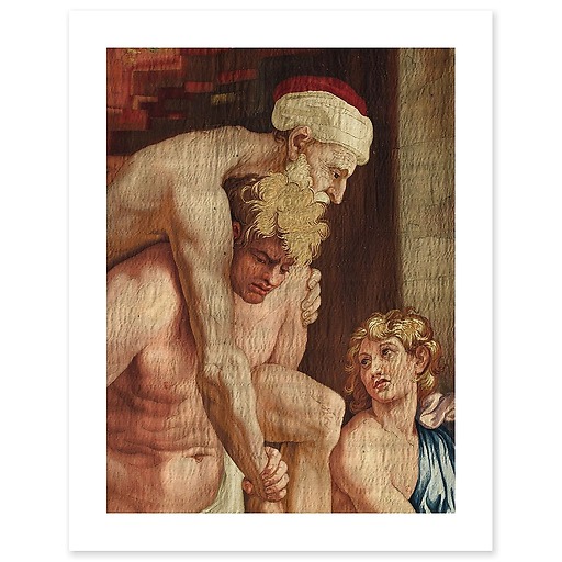 The fire of Le Bourg, in 847: Aeneas bearing Anchise (art prints)