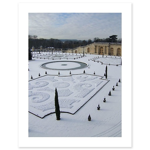 L'Orangerie du château de Versailles sous la neige en janvier 2009 (affiches d'art)