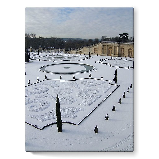 The Orangery of the Palace of Versailles under the snow in January 2009 (stretched canvas)