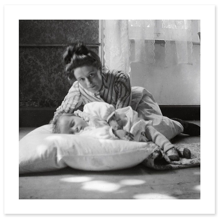 Anne-Marie asleep on a pillow with Gabrielle (art prints)