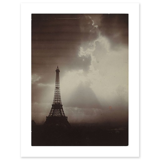 La Tour Eiffel dans le soleil couchant (affiches d'art)