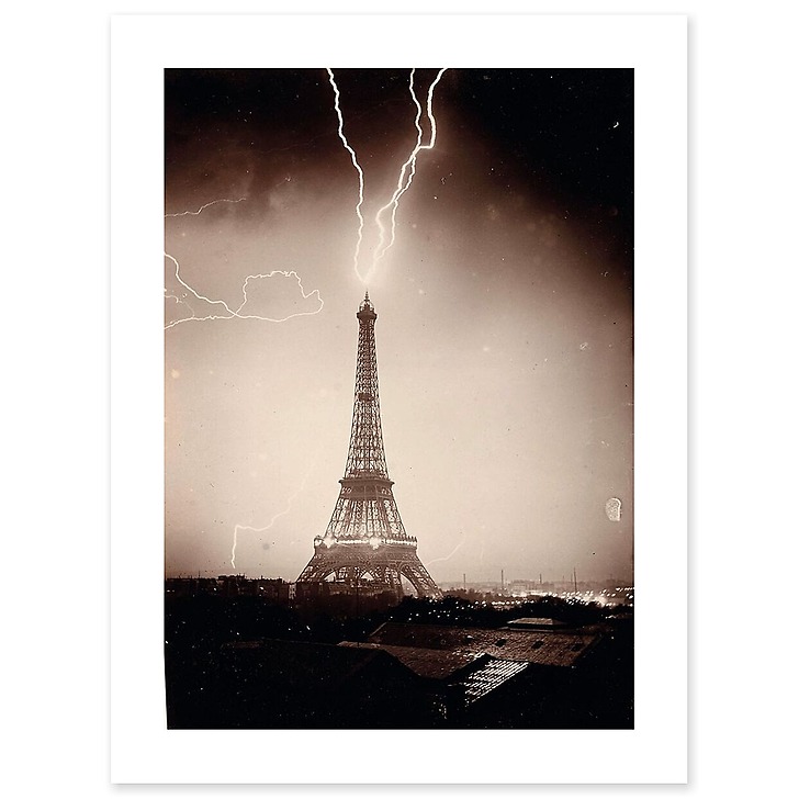 La Tour Eiffel foudroyée II/II (affiches d'art)