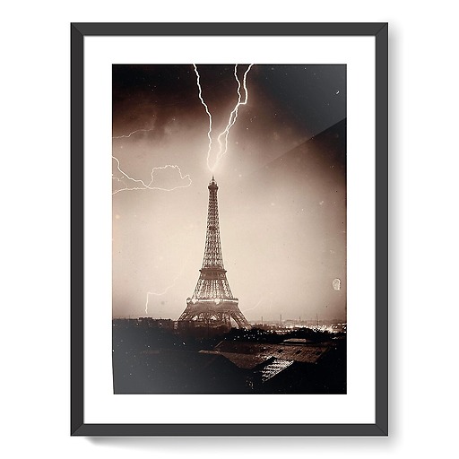 La Tour Eiffel foudroyée II/II (affiches d'art encadrées)