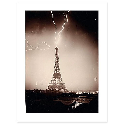 The Eiffel Tower struck by lightning II/II (canvas without frame)