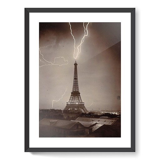 The Eiffel Tower struck by lightning I/II (framed art prints)
