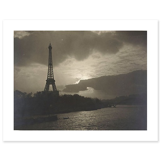 The Eiffel Tower at night (canvas without frame)
