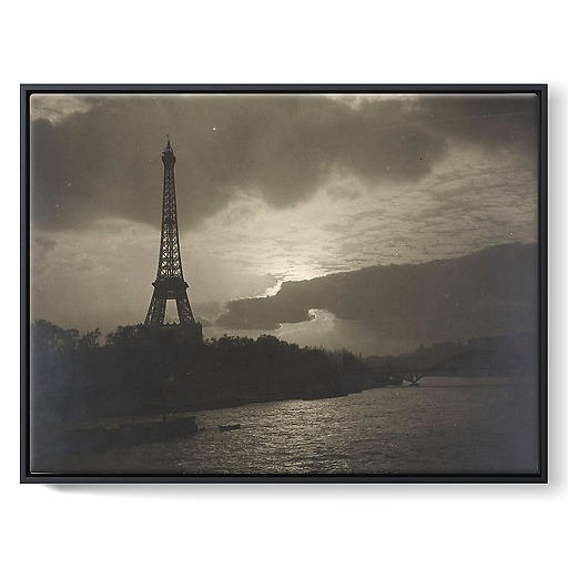 The Eiffel Tower at night (framed canvas)