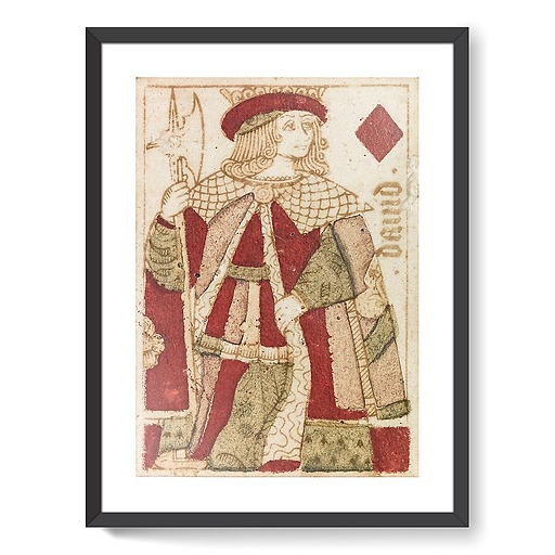 Playing cards: king of diamonds (framed art prints)