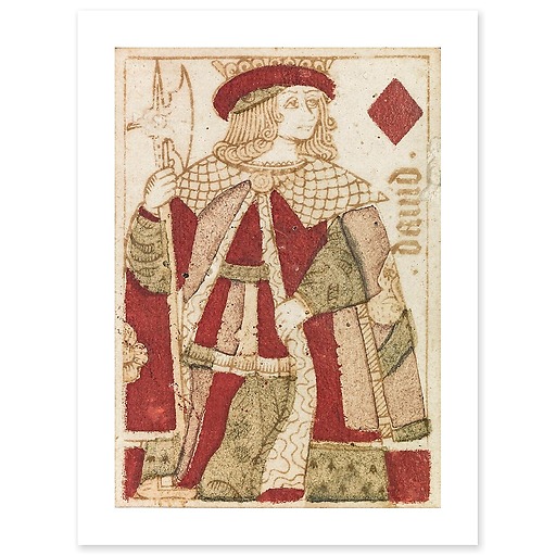 Playing cards: king of diamonds (canvas without frame)