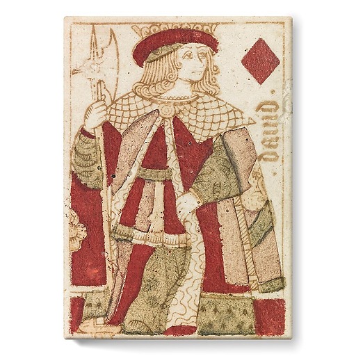Playing cards: king of diamonds (stretched canvas)