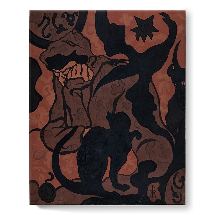 La Sorcière et le Chat (toiles sur châssis)