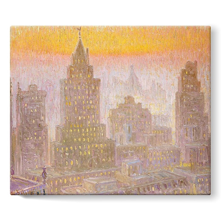 Towers of a Thousand Eyes (stretched canvas)