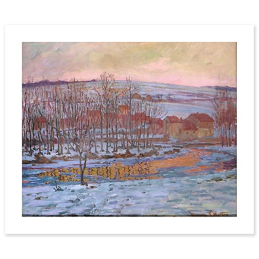 Winter Evening at Pontarlier (art prints)