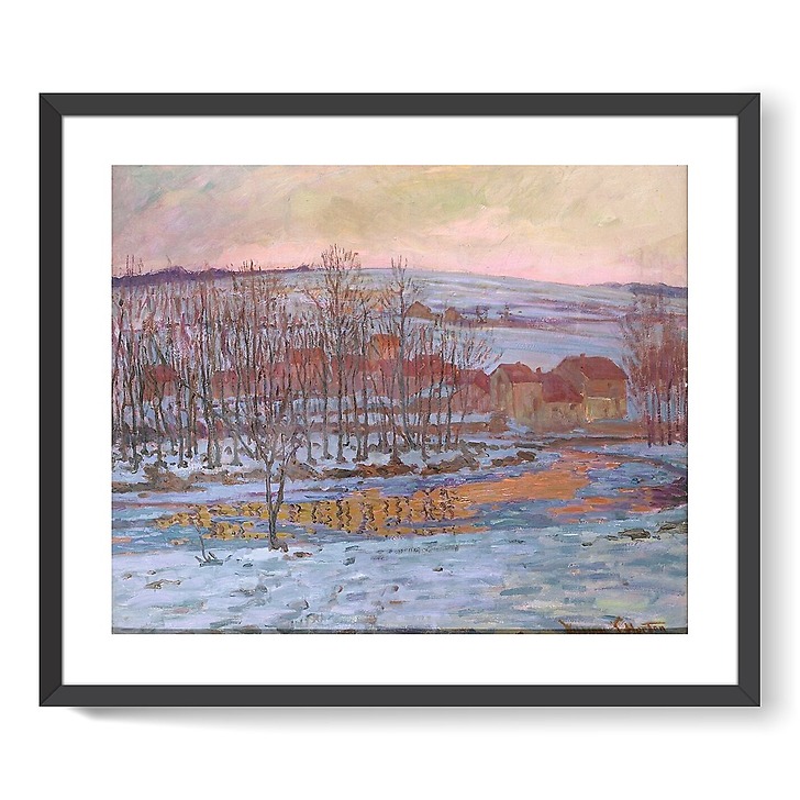 Soir d'hiver à Pontarlier (affiches d'art encadrées)